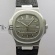 nautilus5711ss3kf11besteditiongraytextureddialonblackleatherstrapa324superclonev21