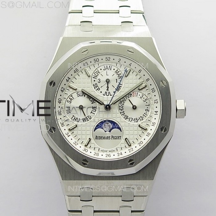 royaloak41mmcomplicated26574ssapsf11besteditionwhitedialonssbraceleta51341