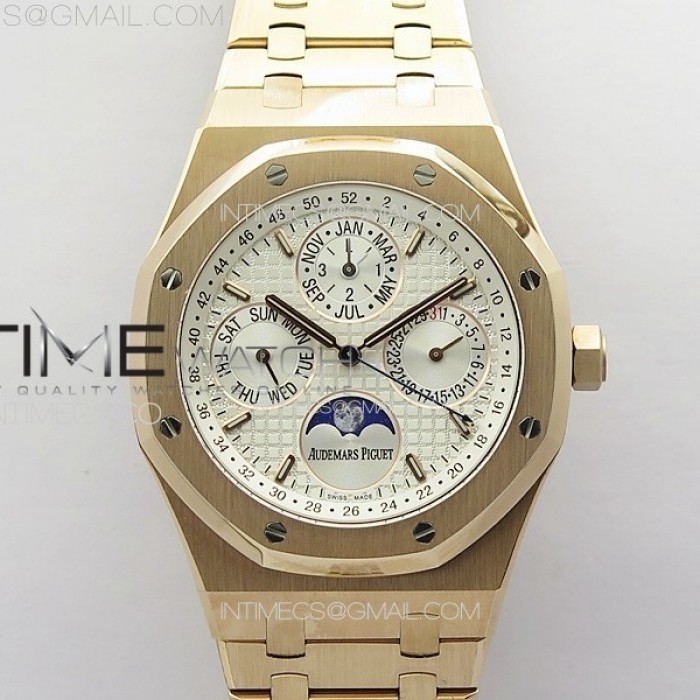 royaloak41mmcomplicated26574rgapsf11besteditionsilverdialonrgbraceleta51341