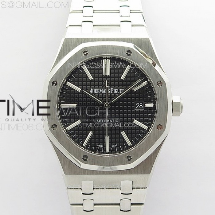 royaloak41mm15400ssapsf11besteditionblacktextureddialonssbraceleta3120superclone1