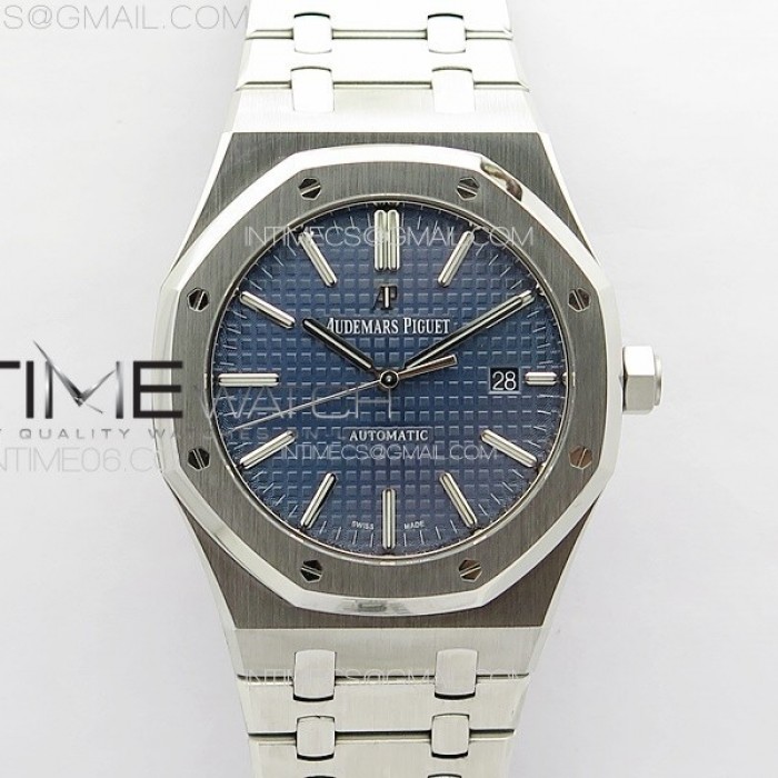 royaloak41mm15400ssapsf11besteditionbluetextureddialonssbraceleta3120superclone1