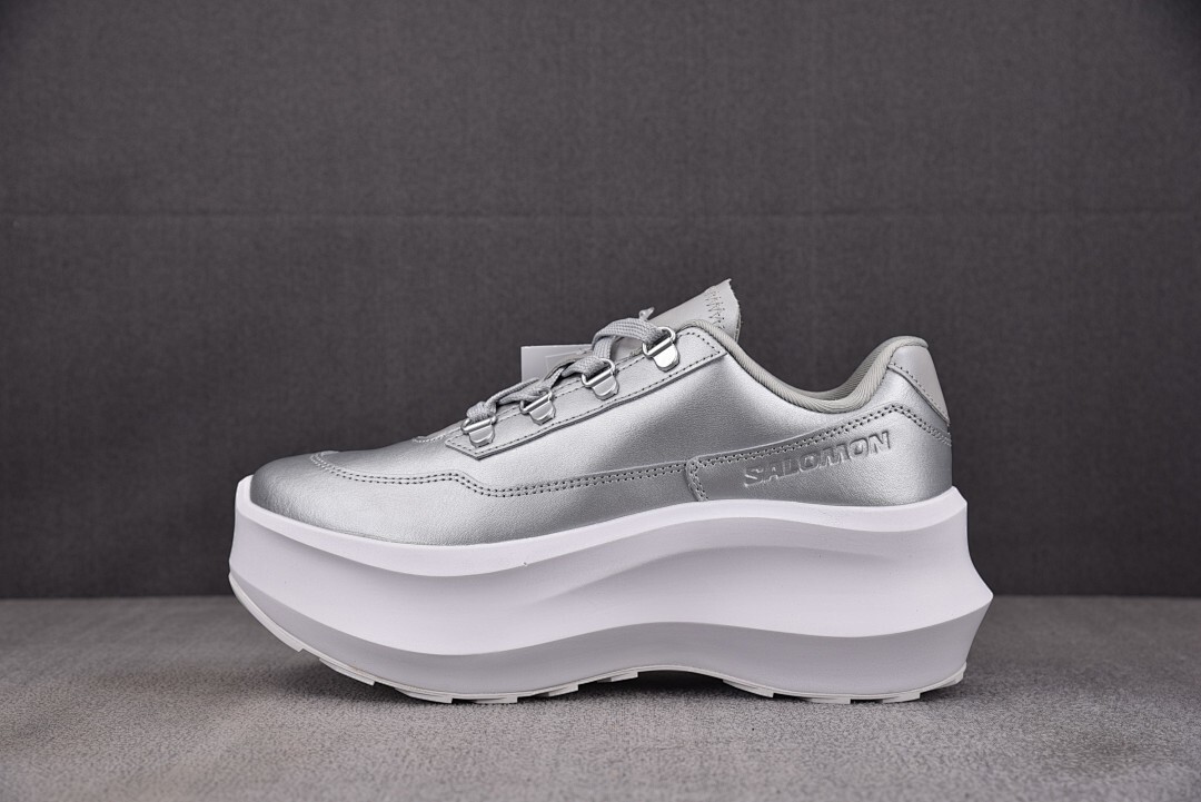 [GX] 꼼데가르송 옴므 x 살로몬 SR811 플랫폼 실버 (여성용)