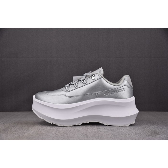 [GX] 꼼데가르송 옴므 x 살로몬 SR811 플랫폼 실버 (여성용)