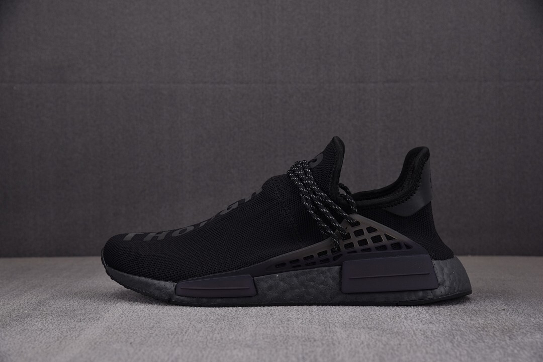 [OWF] 퍼렐 윌리엄스 x 아디다스 Hu NMD 트리플 블랙 (남성용)
