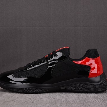 [ZG] 프라다 아메리카 컵 스니커즈 블랙 레드 (남여공용)