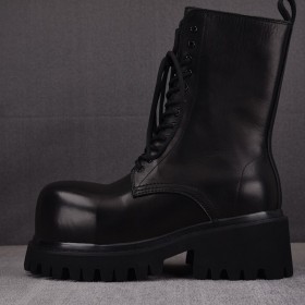 [GD] 발렌시아가 스톰퍼 부츠 블랙 레더 (남성 부츠)