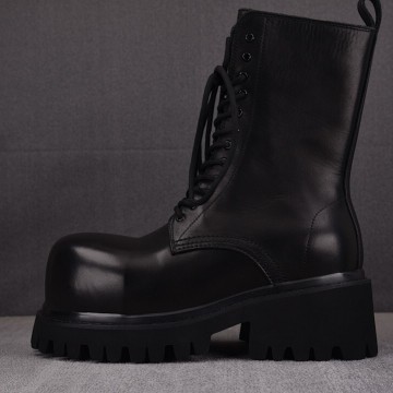 [GD] 발렌시아가 스톰퍼 부츠 블랙 레더 (남성 부츠)