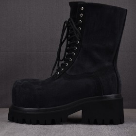 [GD] 발렌시아가 스톰퍼 부츠 블랙 캔버스 (남성 부츠)